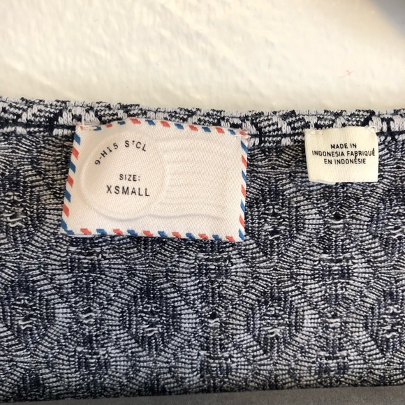 Anthropologie Postmark Gray Peplum Top - Picture 5 of 8